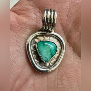 Premium Silver and Turquoise Pendant